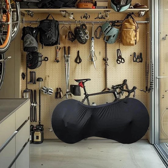 Cappotto per bicicletta impermeabile - Protezione per bicicletta - Stoffa impermeabile - Adatto per biciclette da 24-26 pollici - Lavabile - Gomma con apertura 75 cm