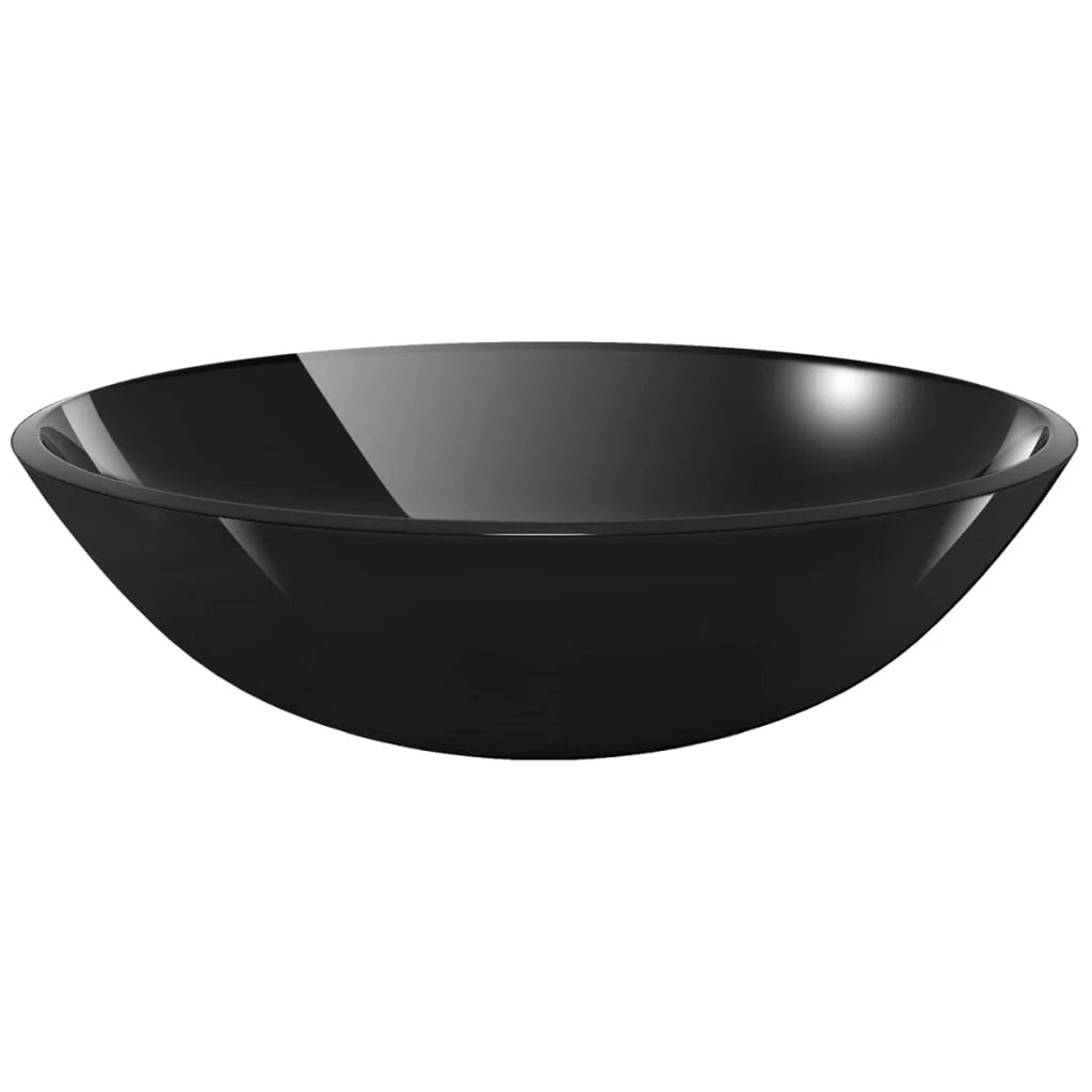 Lavabo da bagno in vetro temperato 42 cm nero 02_0002521