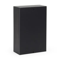 Presa multipla da giardino nera rettangolare con protezione IP44 Colonna a 4 prese per esterno