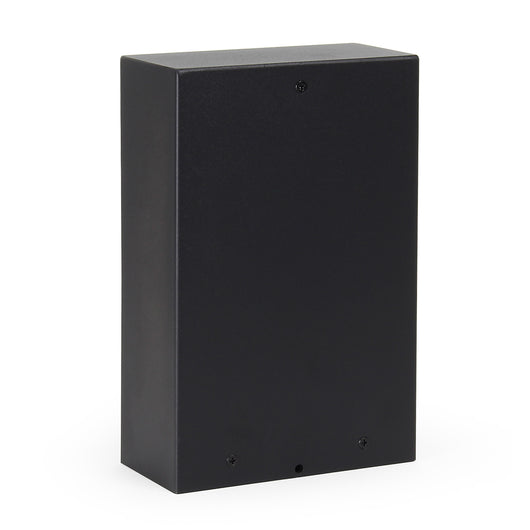 Presa multipla da giardino nera rettangolare con protezione IP44 Colonna a 4 prese per esterno