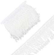 Decorazione a Frange in Poliestere - 7,5 Metri - 82mm di Larghezza - Flessibile - Utilizzo per Artigianato e Decorazione