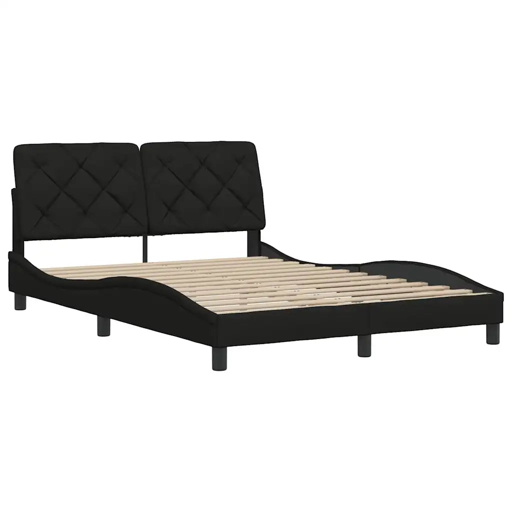 Giroletto senza Materasso Nero 140x200 cm in Tessuto 3310603