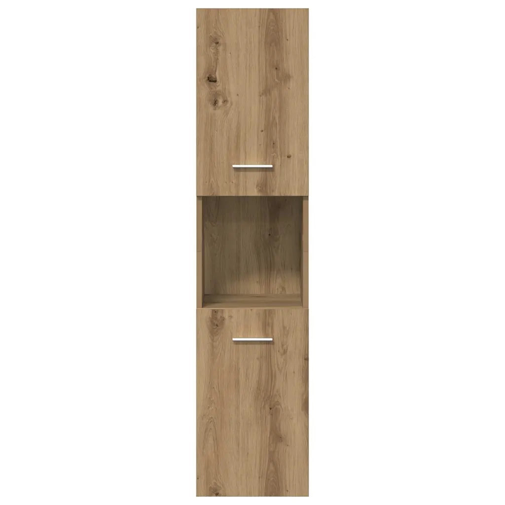 vidaXL Set Mobili da Bagno 3 pz Rovere Artigianale Legno Multistrato