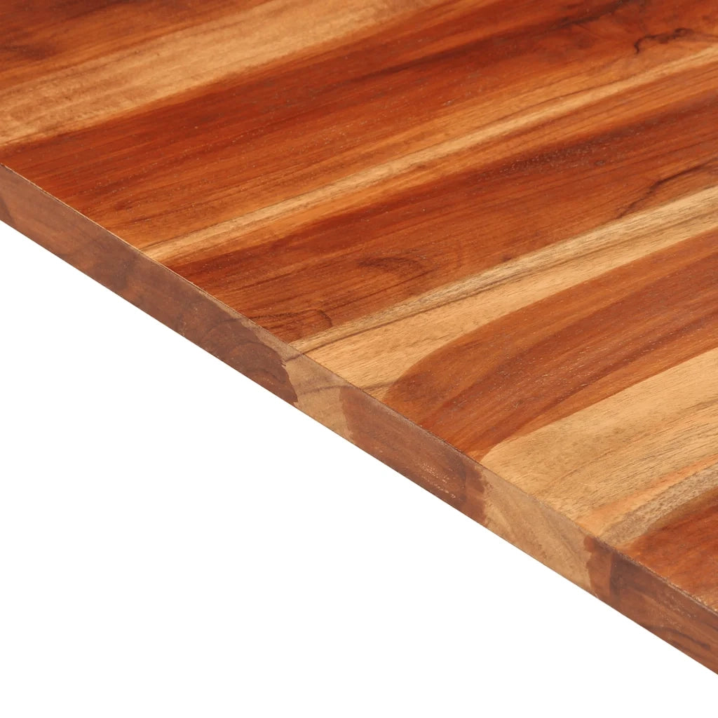 Piano Tavolo in Legno Massello di Acacia 25-27 mm 60x60 cm 285988