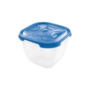 CONTENITORE QUADRO IN PLASTICA 'FRIGO BOX' lt3 cm 19,5x19,5xh.14 acqua trasp.  - TONTARELLI