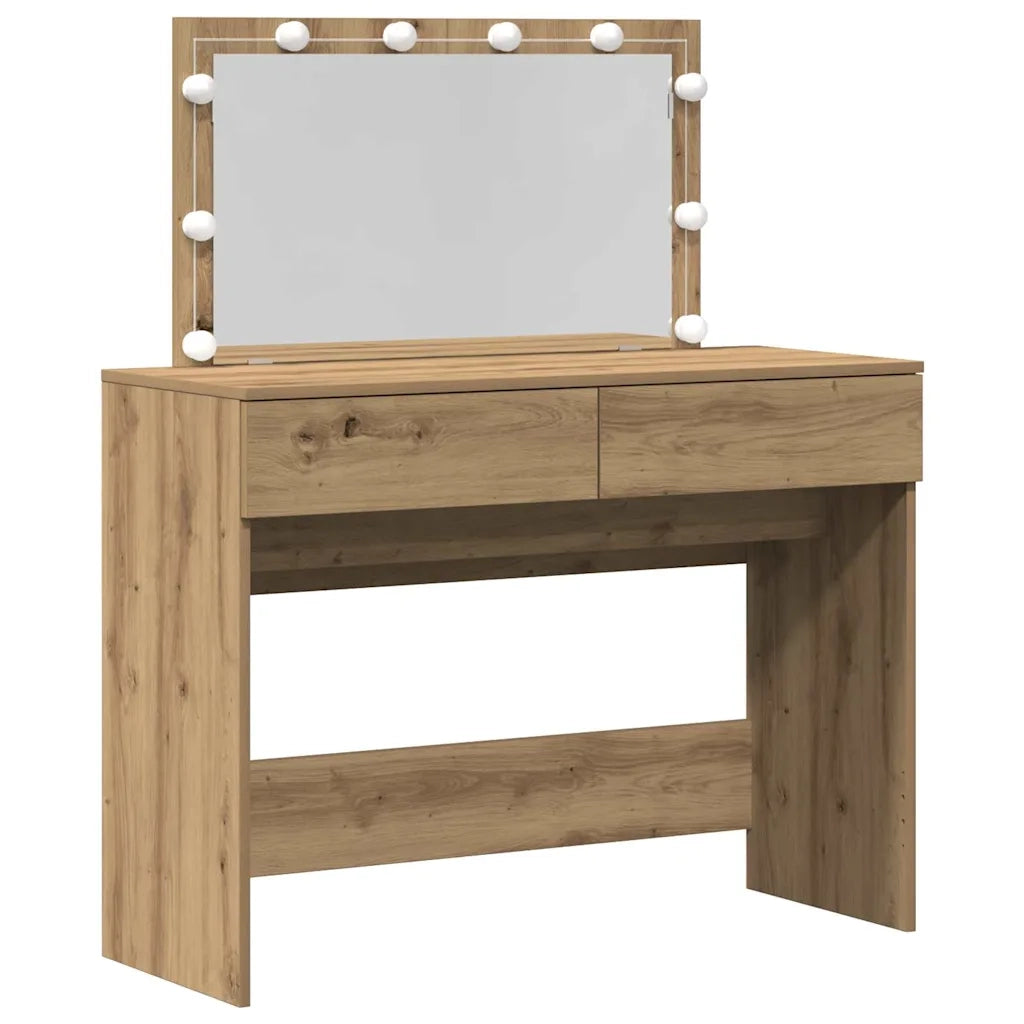 Toeletta | Tavolo da Trucco Rovere artigianale 100 x 40 x 120 cm