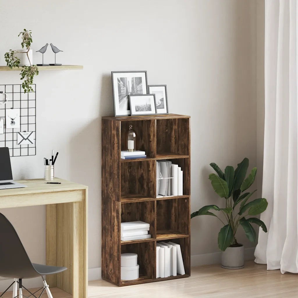 Libreria/Credenza Rovere Fumo 66x30x130 cm in Legno Multistrato cod mxl 20645