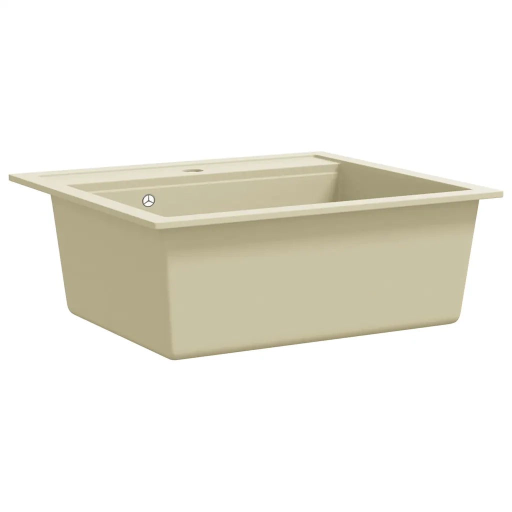 Lavello da Cucina in Granito Vasca Singola Beige CFW1517081