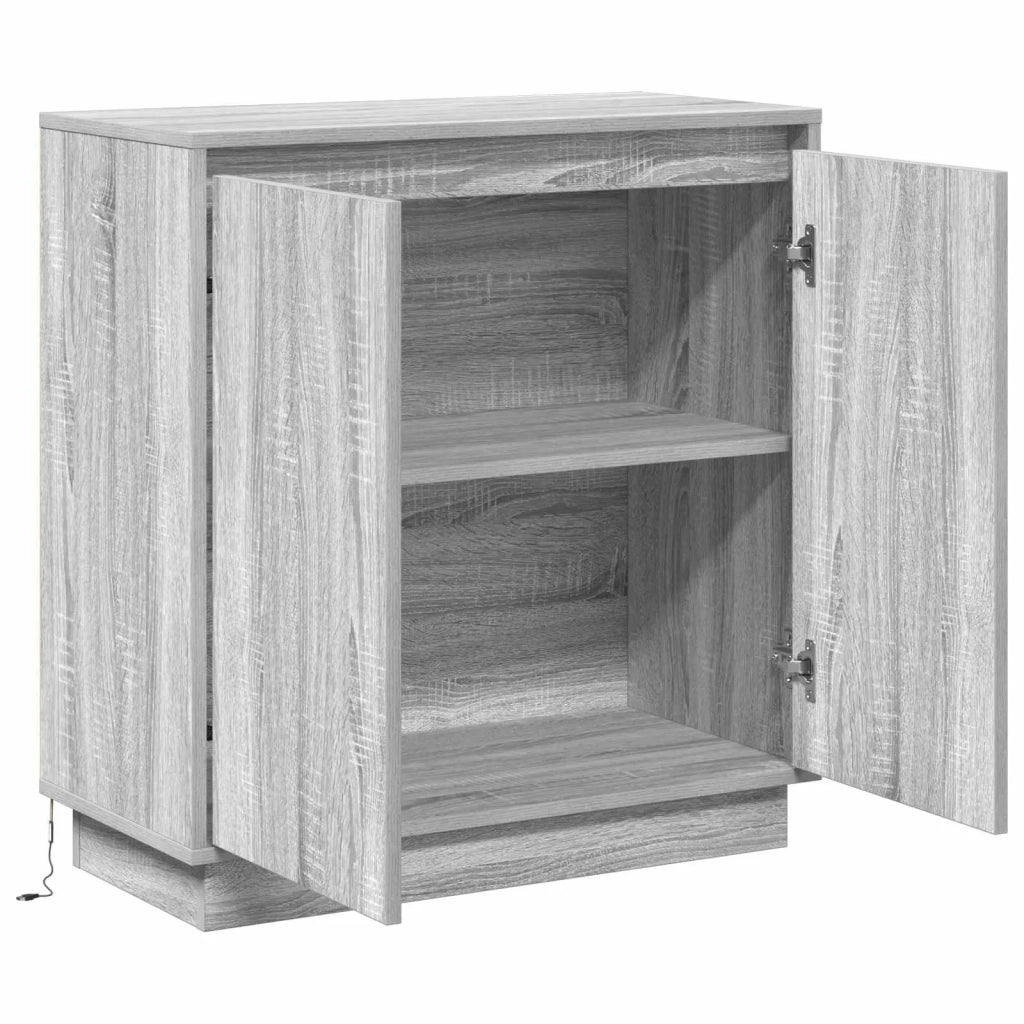 Madia LED per Grigio Sonoma 71 x 34,5 x 75 cm 869647