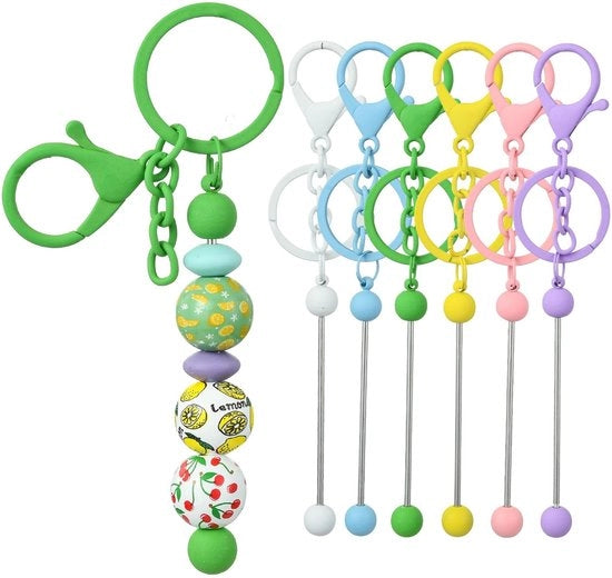Manubrio per Chiavi con Perle - Progetto di Artigianato - Manubrio per Chiavi Modulare - Manubrio per Chiavi Personalizzabile - Progetto di Creatività DIY - Manubrio per Chiavi Base.
