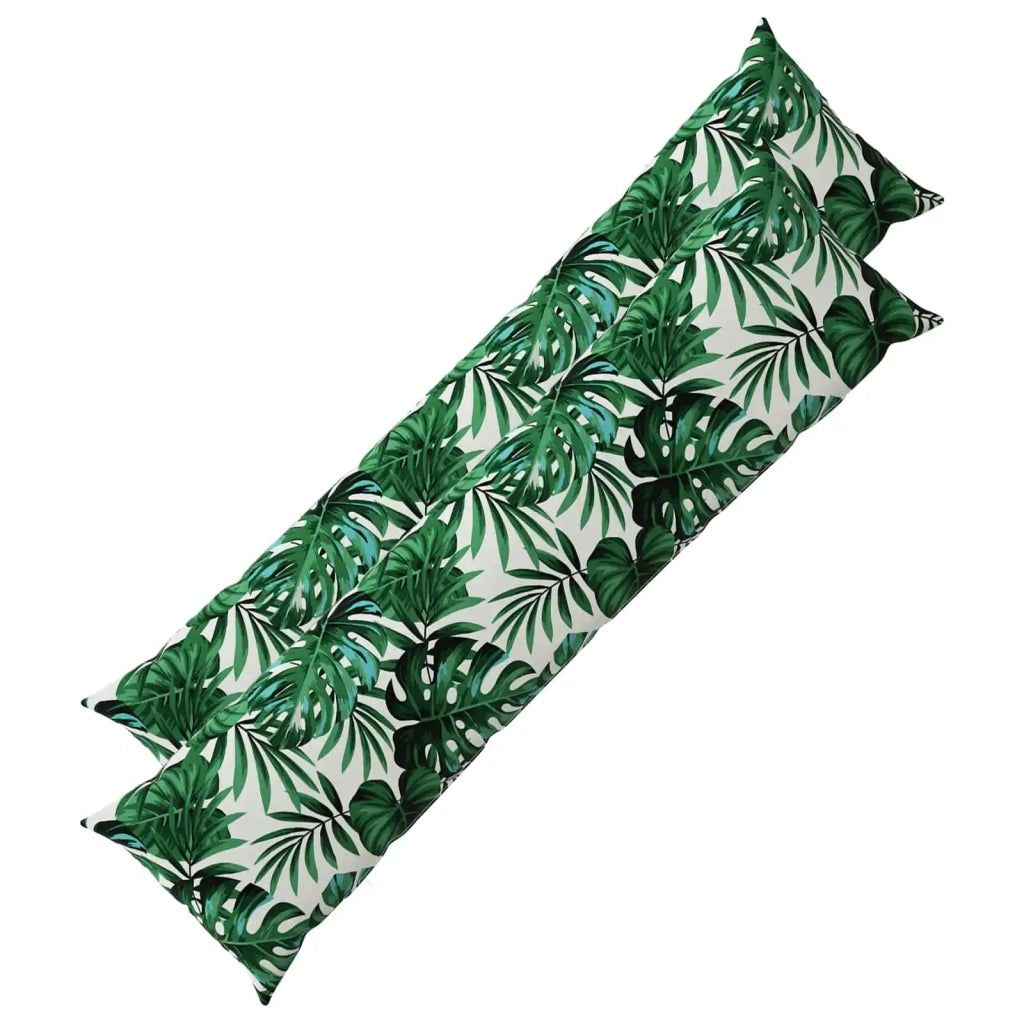 Federa 2 pcs HEERLEN Motivo a Foglie 40 x 145 cm Poliestere 908976