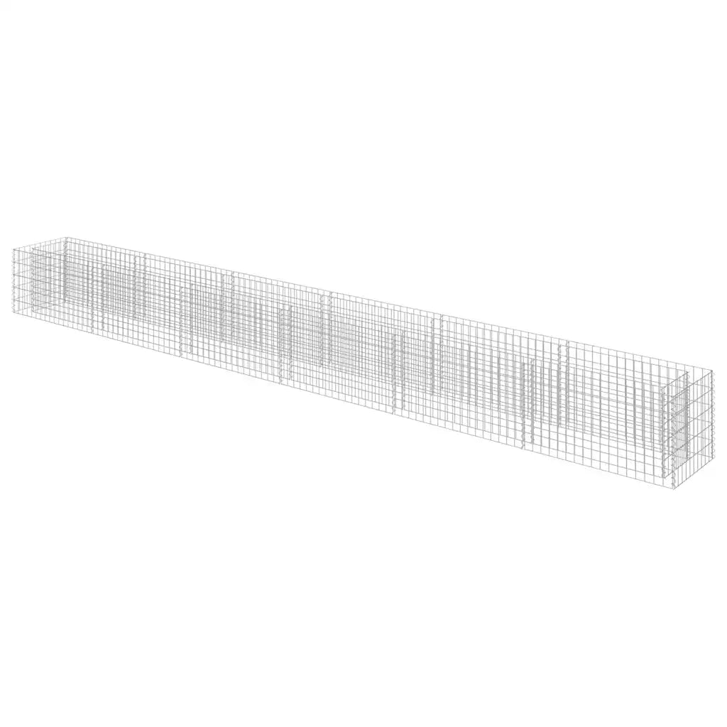 Gabbione Letto Rialzato in Acciaio Zincato 540x50x50 cm 143567