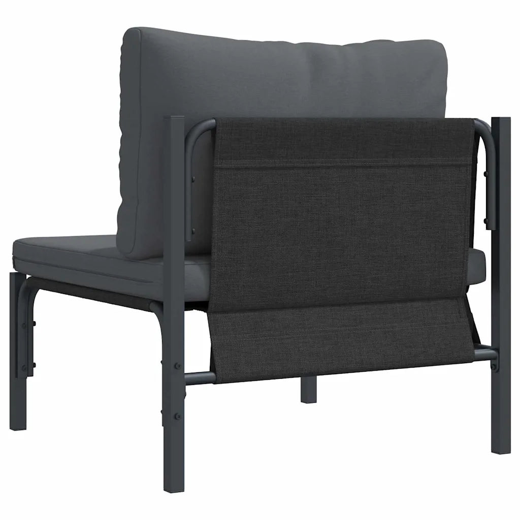 Mobili da Esterno con cuscino Antracite 80 x 80 x 71 cm Acciaio CFW5481156