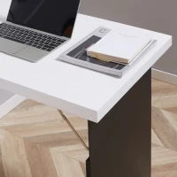 Tavolo Scrivania Pieghevole a Muro con Lavagna, 60x94.5x147cm, Bianco e Nero