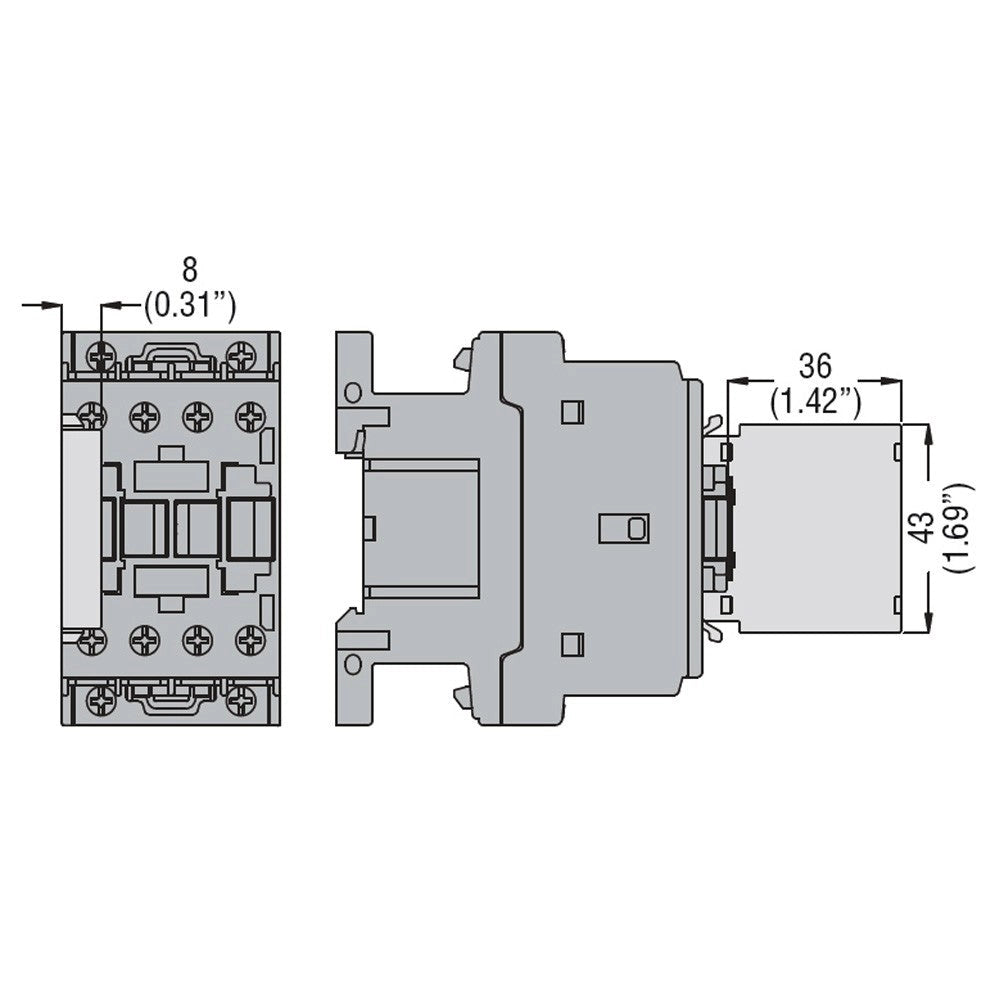 Contatti aux 2NO+0NC later GE Power