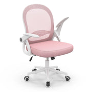 Sedia Ufficio con Supporto Lombare - RATTANTREE - Sedia Ufficio da Scrivania ergonomica Braccioli 90¡ã Regolabile - Rosa