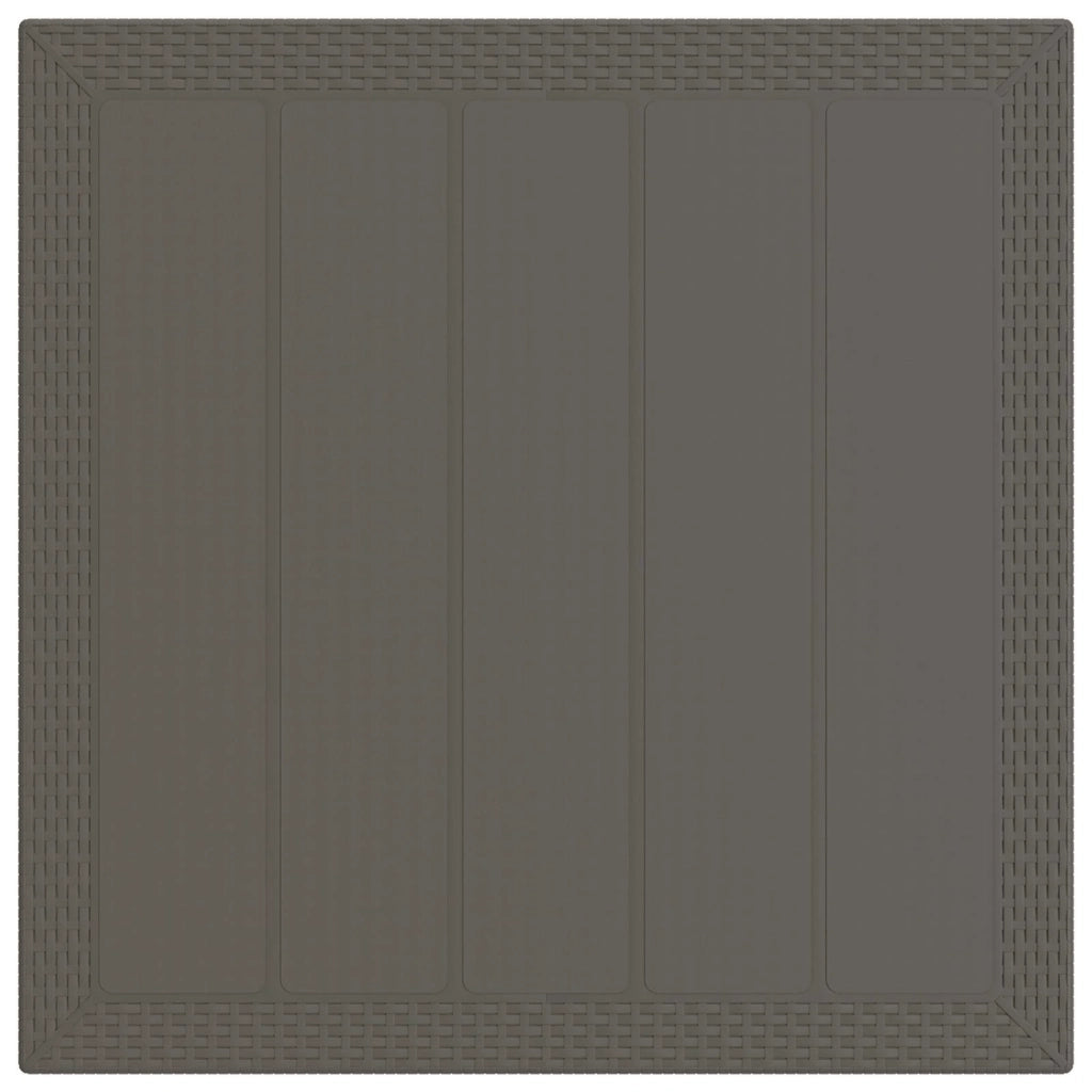 Set da Pranzo per Giardino 5 pz Grigio chiaro e Antracite PP 3430116