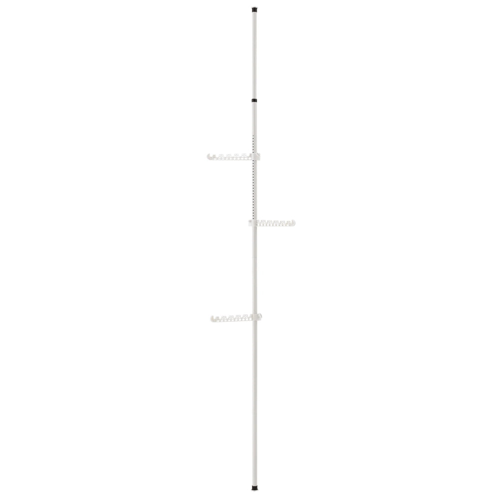 Appendiabiti telescopico regolabile in altezza 110 - 305 cm bianco 03_0003506