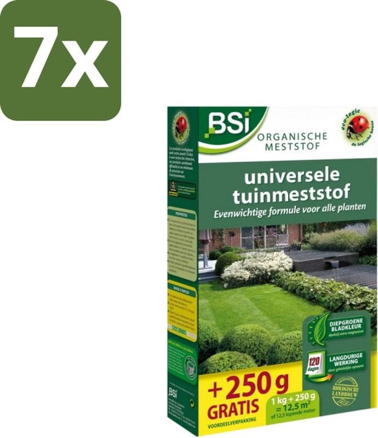 Materia prima universale - Crescita equilibrata e piante forti - 1,25 kg (12,5 m²) - Confezione in bulk - 7 pezzi