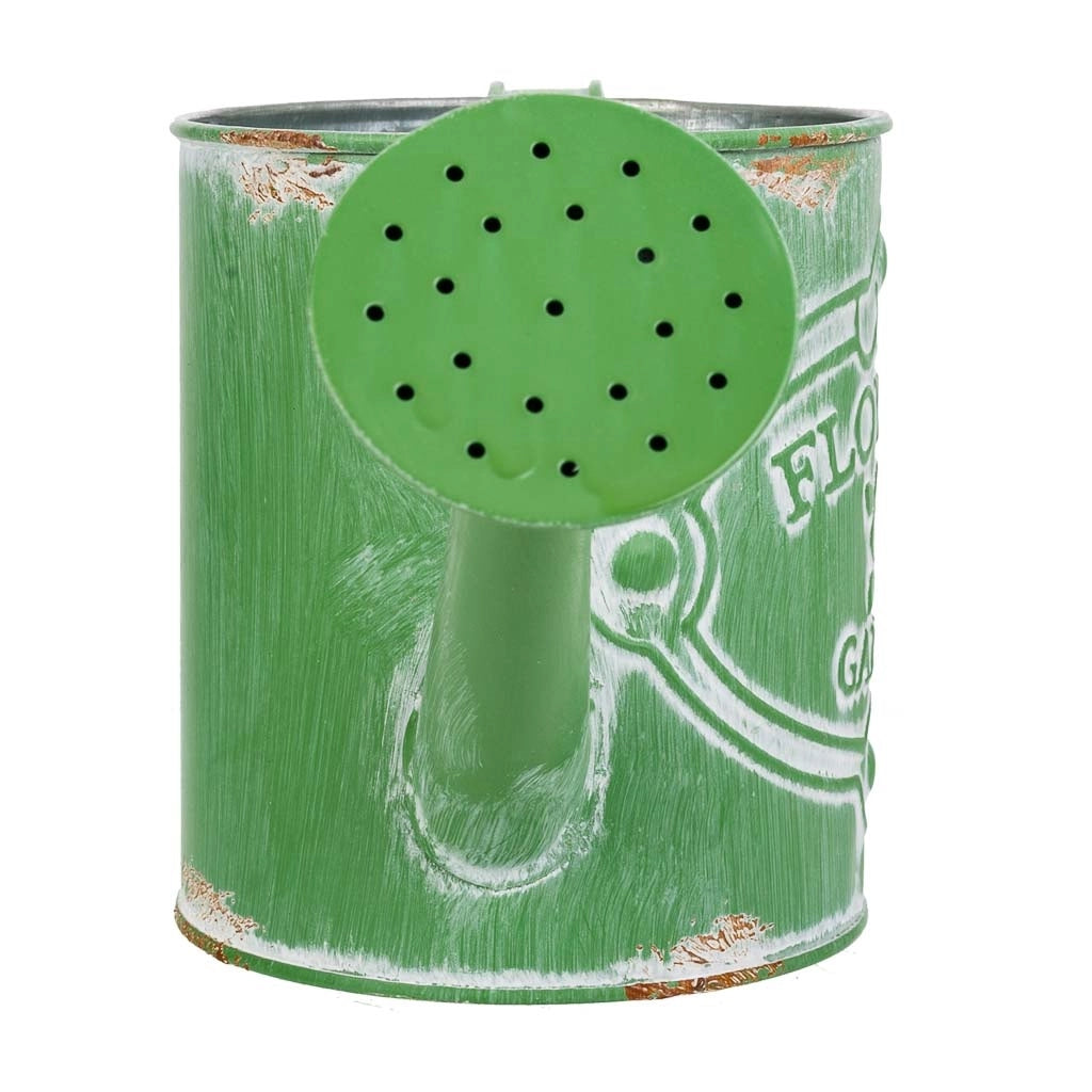 Annaffiatoio metallo verde 26,5xd10,5x12/13h