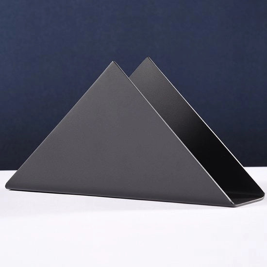 Servizio per tavola, 1 pezzo servizio per tavola metallico, servizio per tavola rustico per cucina e sala da pranzo decorazione, dispensatore per tovaglioli in posizione verticale per uso interno ed esterno - nero