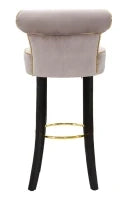 Sgabello Bar Luxy Grigio cm 46X48X96