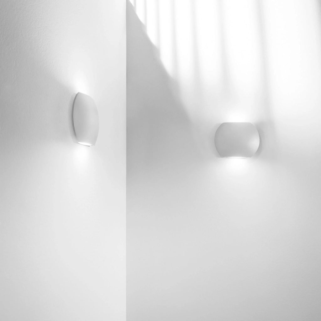 APPLIQUE BIEMISSIONE LED MIURA BIANCA 6W 520LM CCT 3000K / 4000K IP54 16X3,5X12,8CM