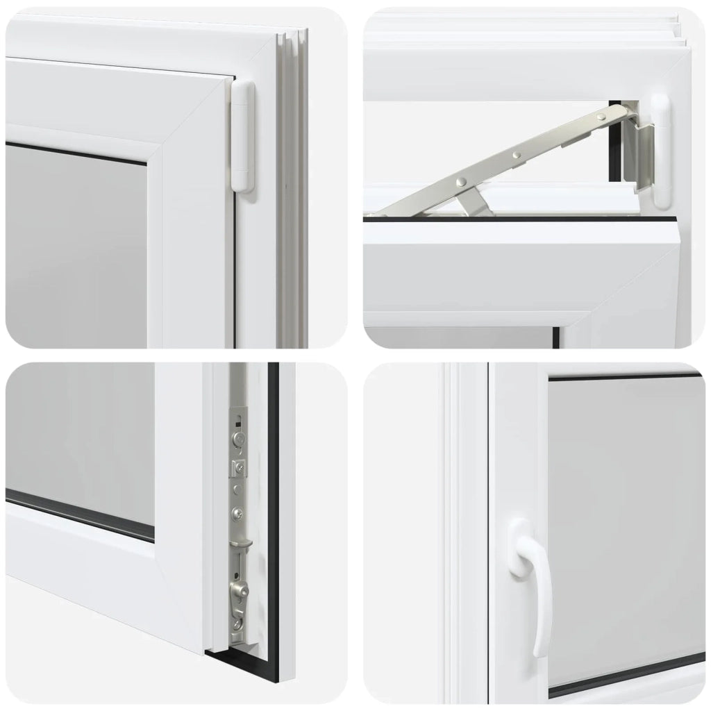 Finestra per Soffitta RISOR 90 x 50 cm PVC e Vetro Bianco CFW4959758