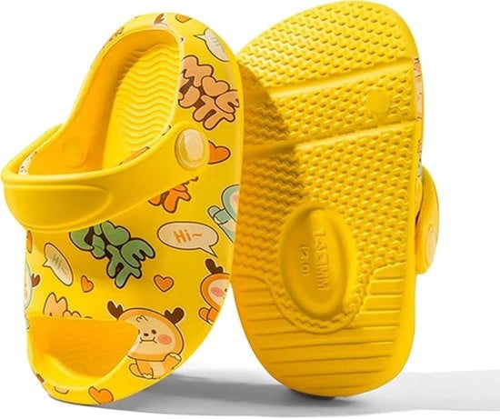Pantofole per bambini con motivo di cervo - calzini da spiaggia estivi divertenti - zoccoli per il bagno morbidi con antislip - sandali da spiaggia - respiranti - regolabili - adatti per bambini e bambine - misura 13