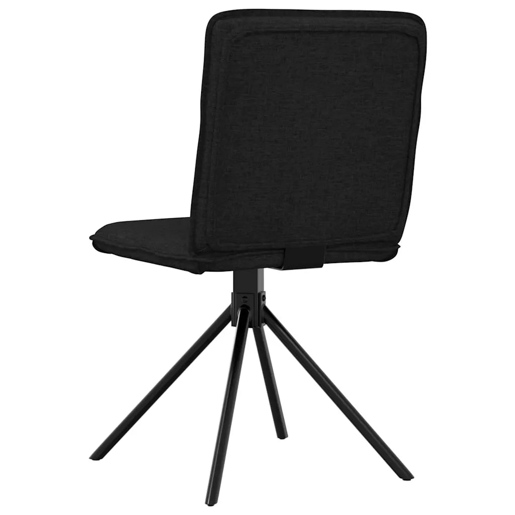 Sedie da Pranzo 4 pz Nere in Tessuto 3315334