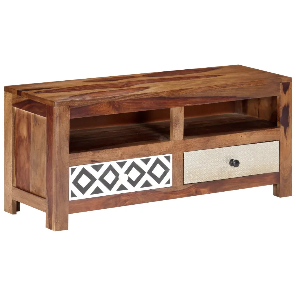 Mobile Porta TV 90x30x40 cm in Legno Massello di Acacia 247734