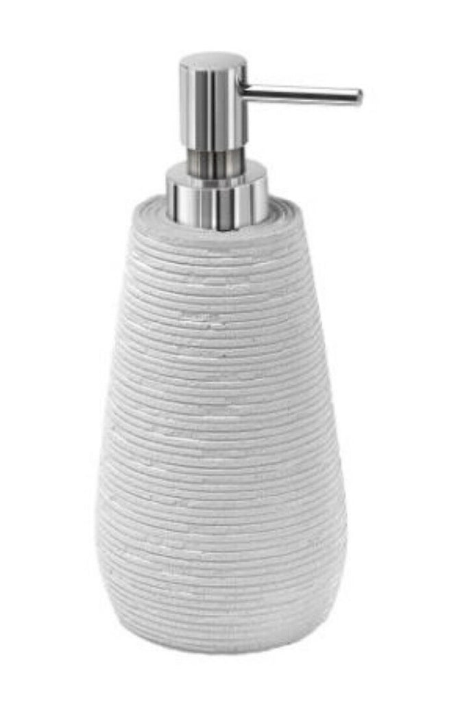 Dosasapone Gemini Bianco Pompetta Cromato - Gedy
