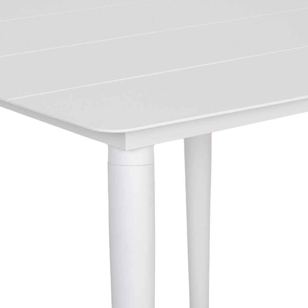 Tavolo in alluminio bianco 90x90x75 cm