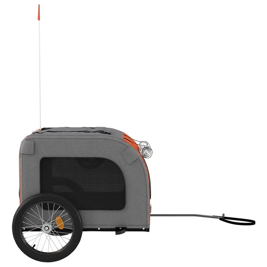 Rimorchio da Bici per Animali Rosso e Grigio Oxford e Ferro 93838