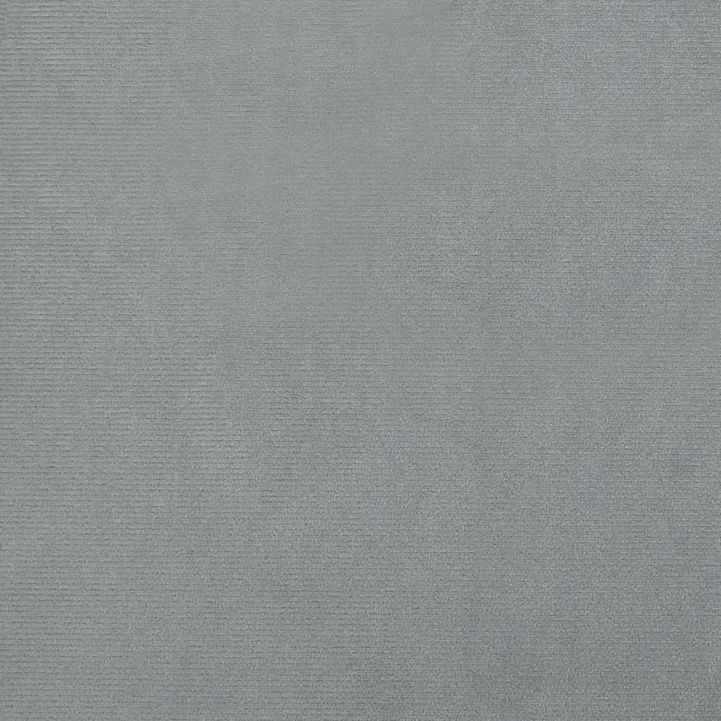 Poltrona Cabriolet con Poggiapiedi Grigio Scuro in Velluto 356478