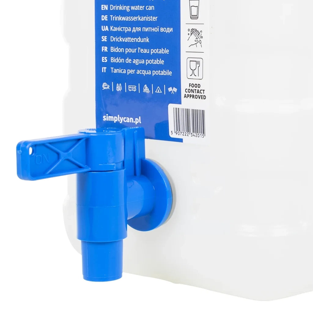 Contenitore Acqua con Rubinetto Trasparente 10 L in Plastica 155040
