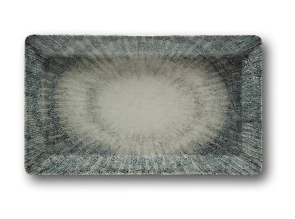 Vassoio Piatto Rettangolare Space in Porcellana 26 x 15 cm Saturnia