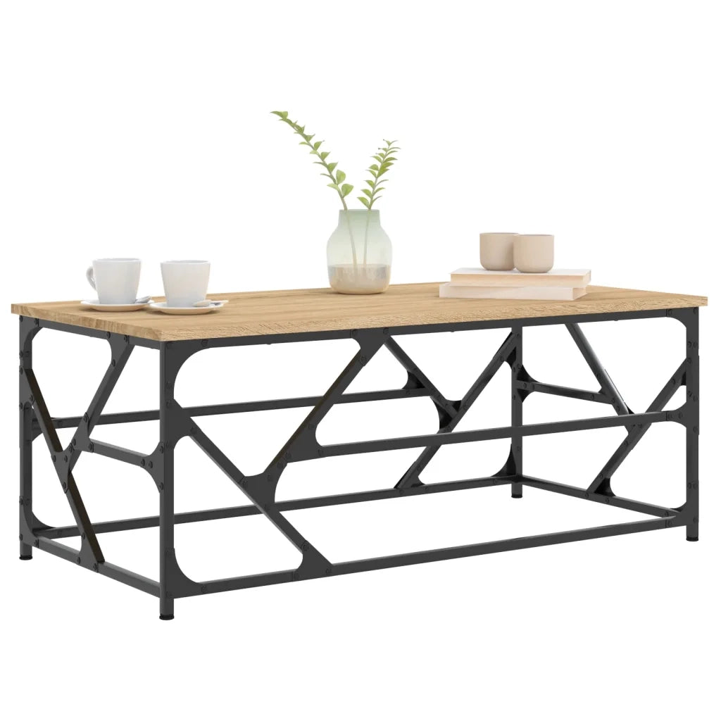 Tavolino da Salotto Rovere Sonoma 100x50x40cm Legno Multistratocod mxl 83385