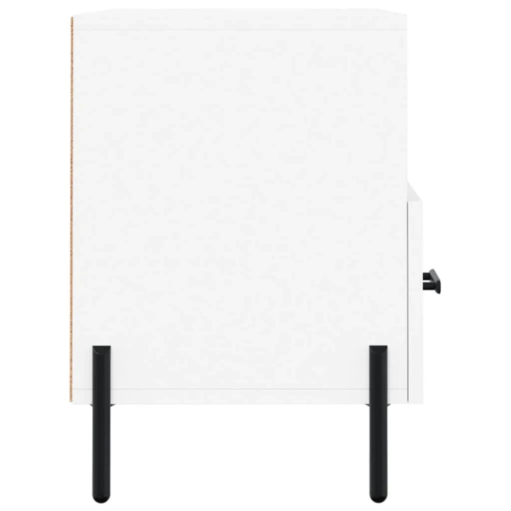 Mobile TV multimediale mensola TV credenza TV sala da pranzo soggiorno camera da letto 80 x 36 x 50 cm legno ingegnerizzato bianco 02_0026291