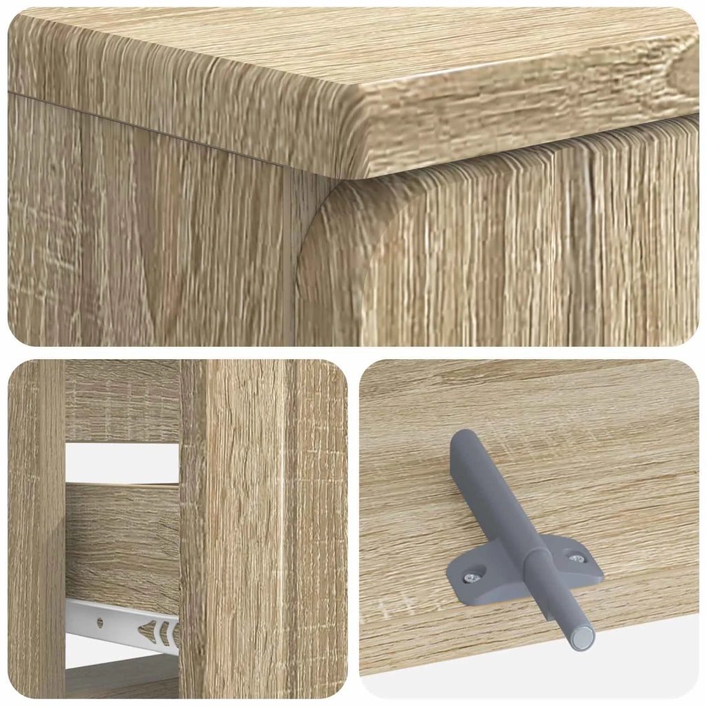 Armadio per Lavabo da Bagno ZWOLLE Rovere Sonoma 896357