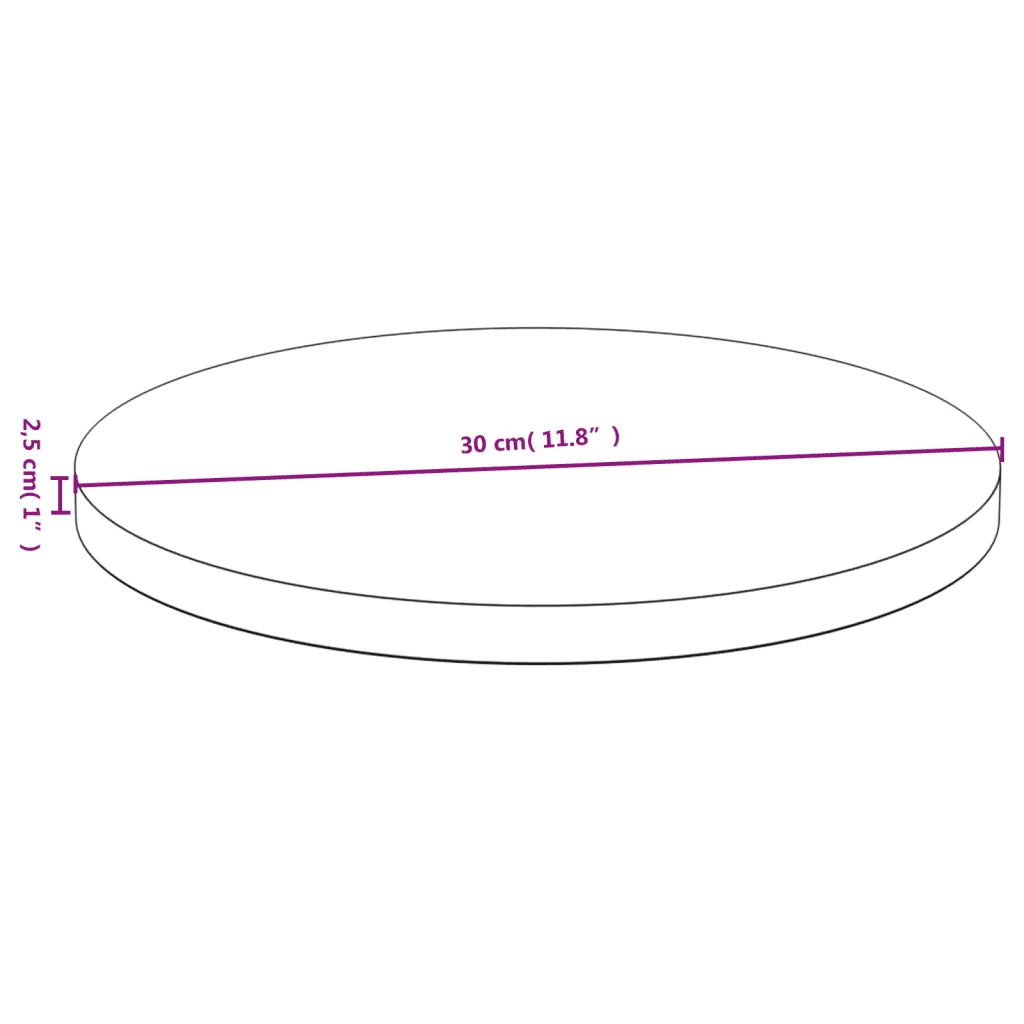 Dessus de table Ø30x2,5 cm bambou