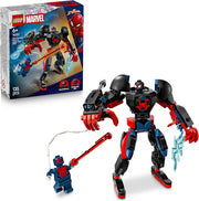 LEGO | Marvel Mech di Miles Morales vs. Spider-Man 2099 - Giocattolo dei Supereroi con Action Figure, 2 Minifigure, Ragg