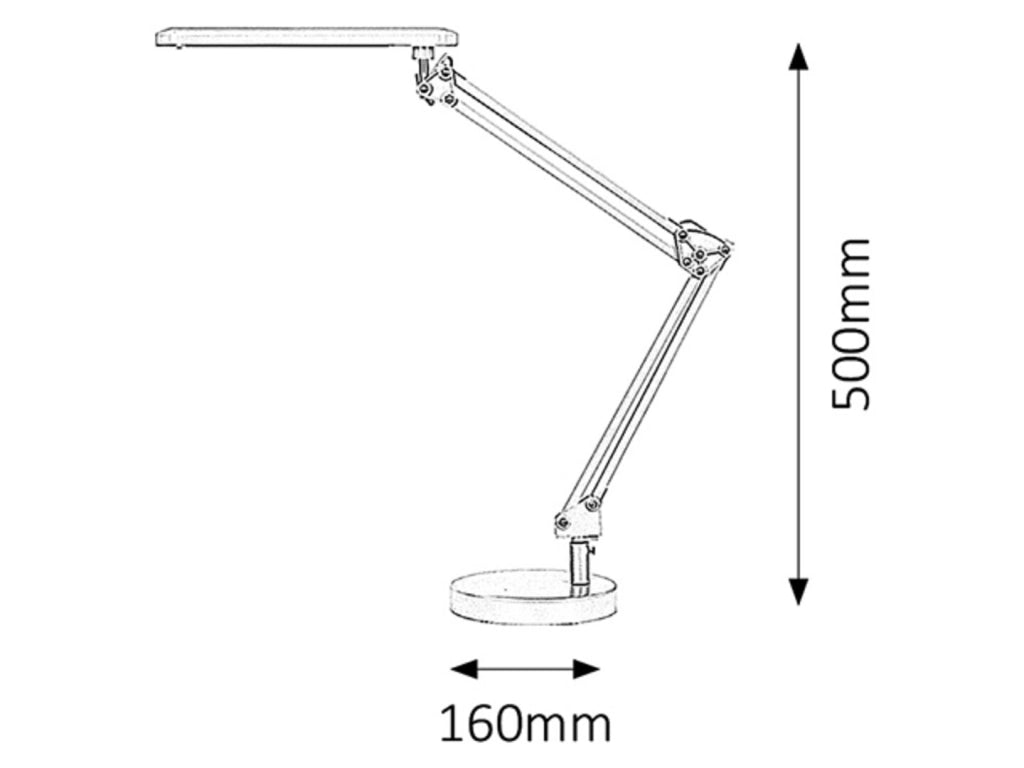 Lampada da scrivania bianca LED 6W 4500K Rabalux Colin 4407