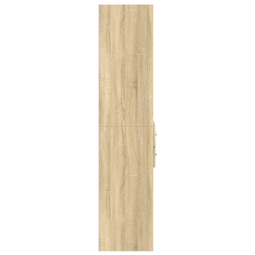Credenza-Buffet-Armadio da cucina Rovere Sonoma 70x42,5x185 cm in Legno Multistrato 402786
