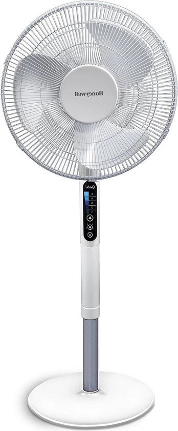 Ventilatore oscillante con inclinazione di 70°, regolazione di altezza e timer, 5 velocità, controllo a distanza