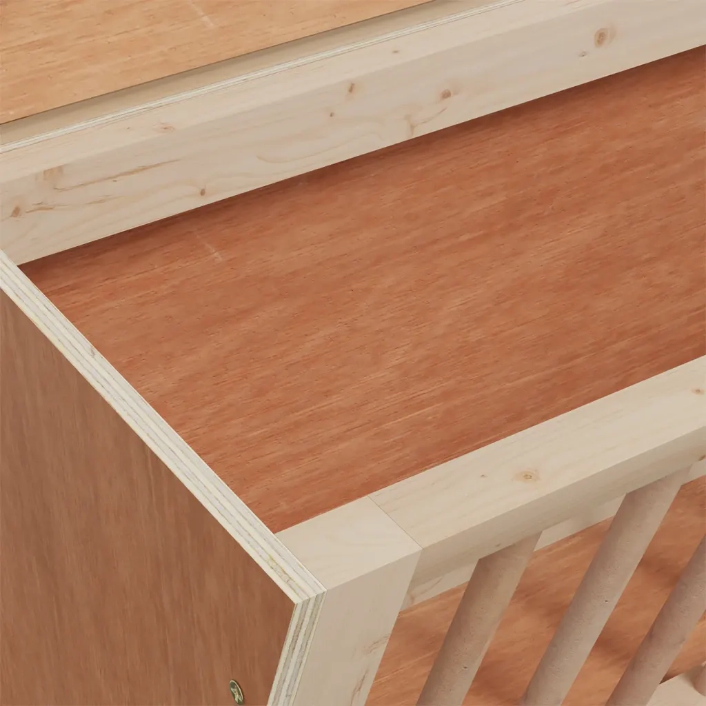 Mangiatoia per Conigli 37x18,5x23 cm in Legno Massello di Abete CFW1145041