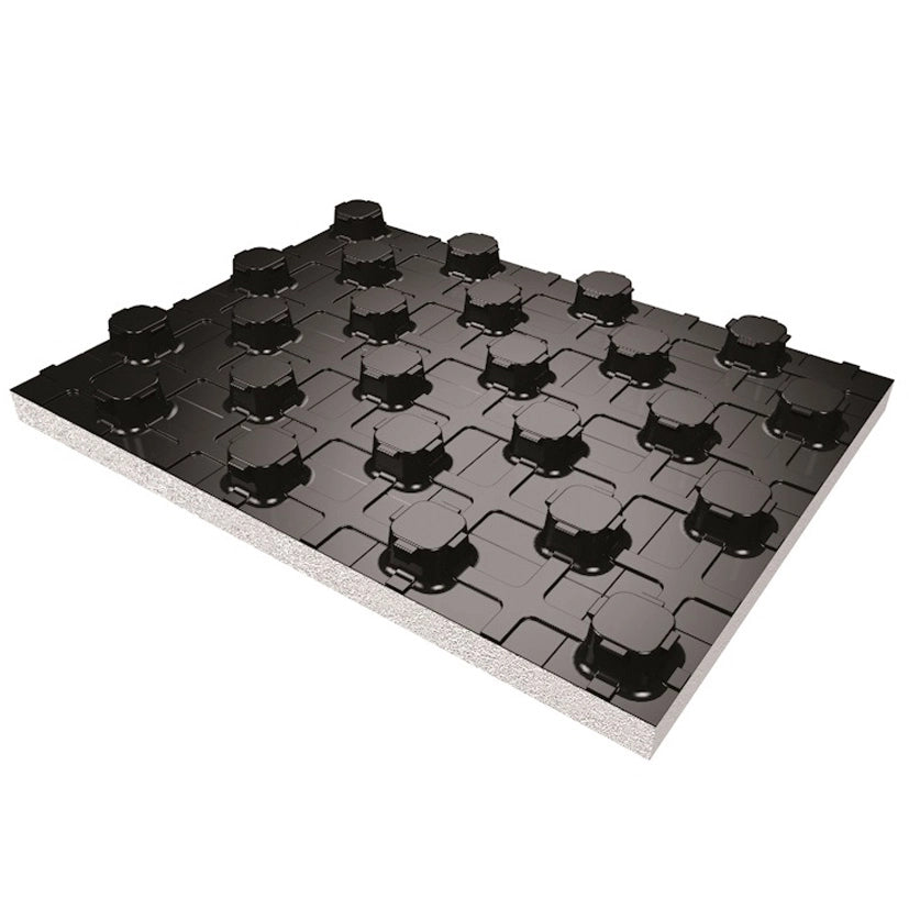 PANNELLO ISOLANTE TERMOFORMATO IN POLISTIRENE NERO- sp. 19mm  - 150kPa - 1.12mq- TIEMM- pezzi 12
