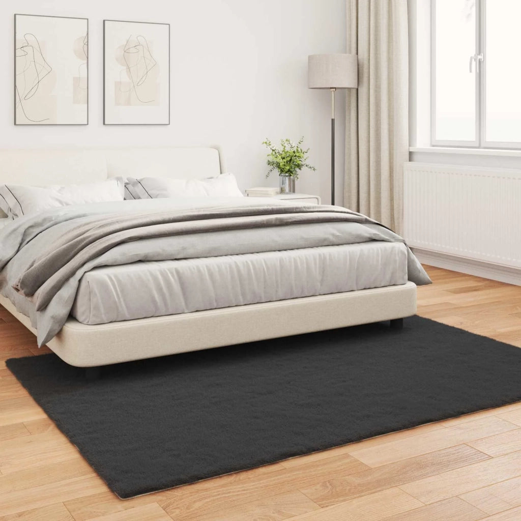 Tappeto antiscivolo in sintetica di coniglio OLITE Nero 42021725