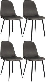 Set di 4 sedie da pranzo Maryam in velluto 3