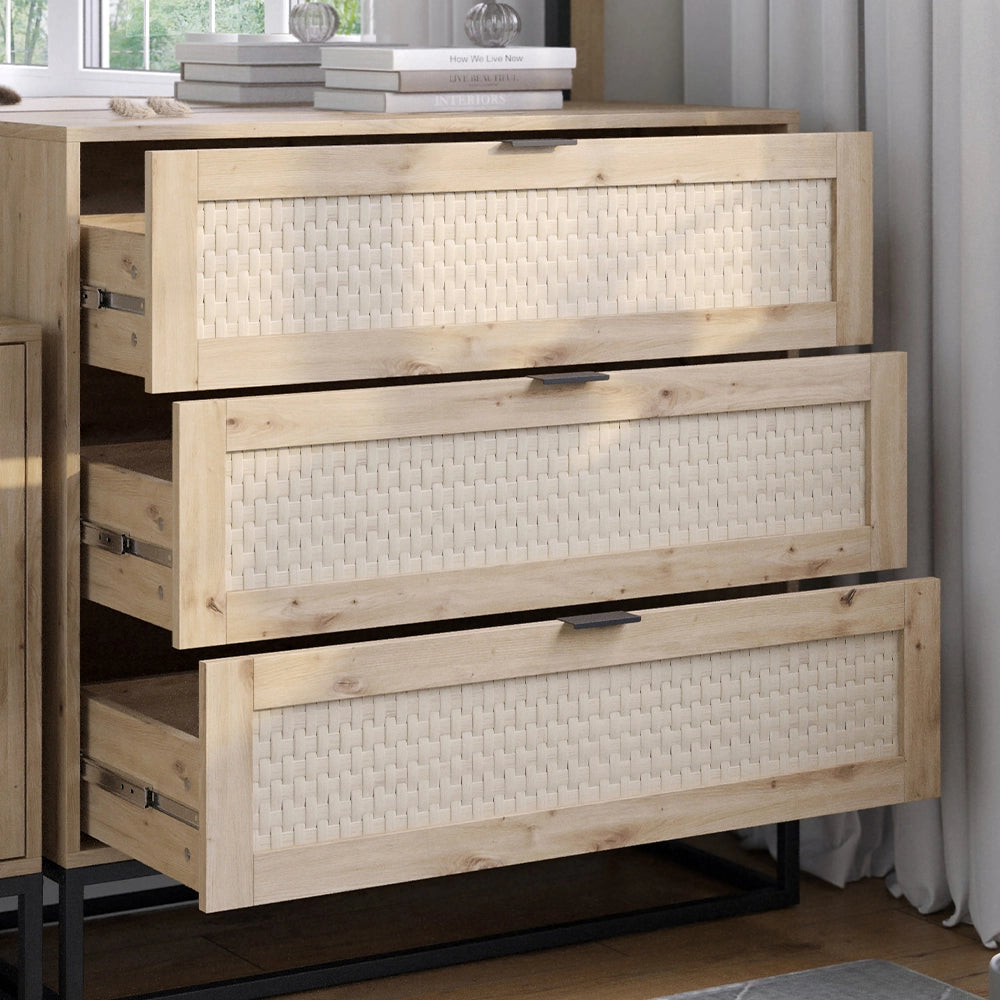 Vicco Cassettiera    Marrone 40 x 92.5 cm con 3x cassetti